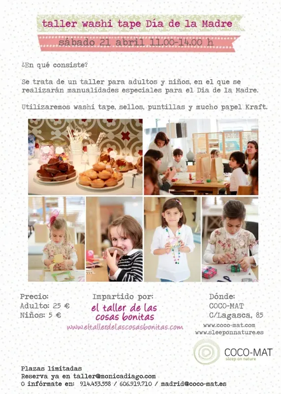 Taller de Washi Tape especial Día de la Madre