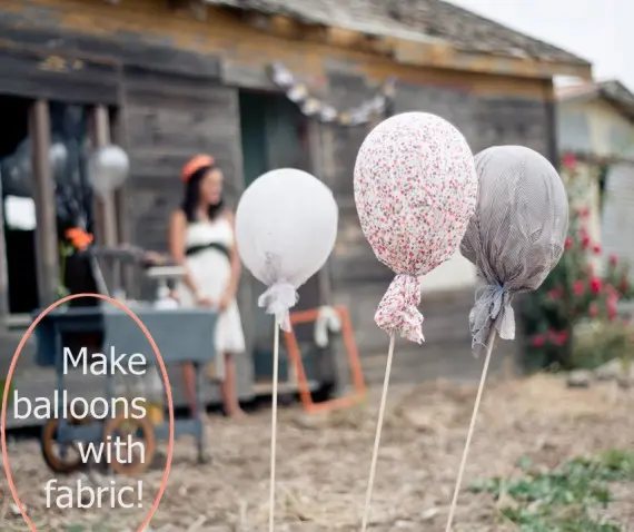 Globos forrados con tela
