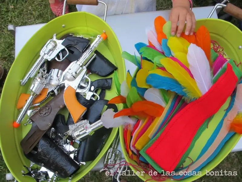 Fiesta de cumple de indios y vaqueros