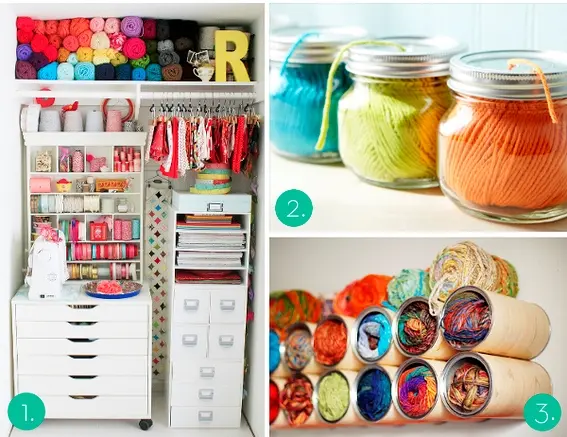 Ideas para ordenar tu material de manualidades