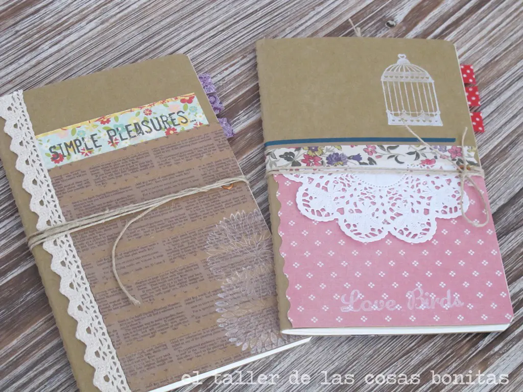 Libretas artesanales regalo del sorteo
