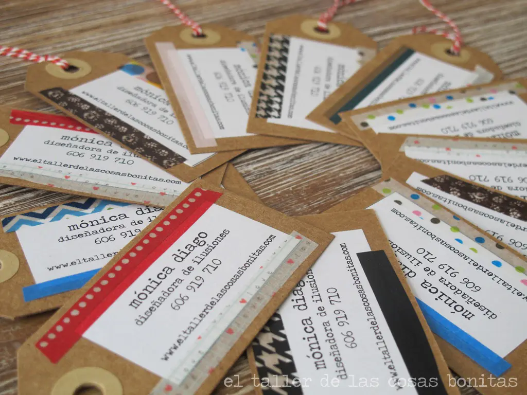 Tarjetas de visita handmade