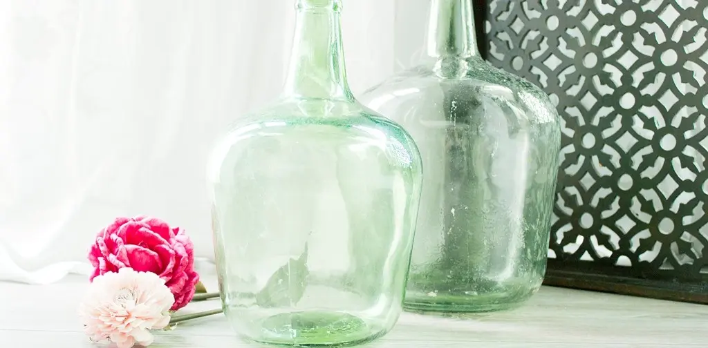Decorar bodas con Damajuanas o garrafas de vidrio