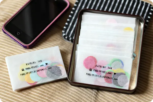 Unas tarjetas de visita DIY muy originales y divertidas