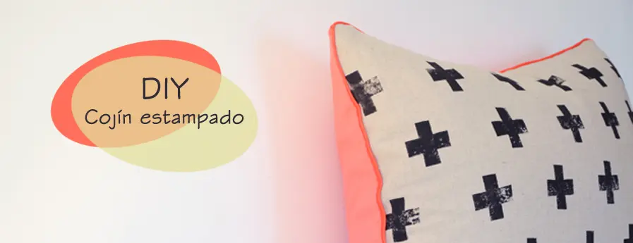 DIY Cojín estampado