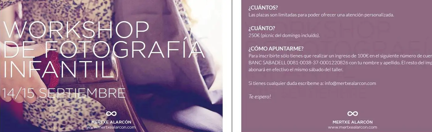 Taller de fotografía infantil