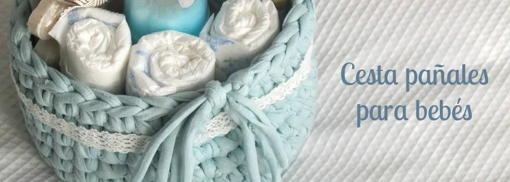 Regalo para bebés: cesta de pañales handmade