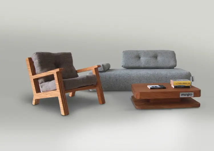 Casita de muñecas minimalista