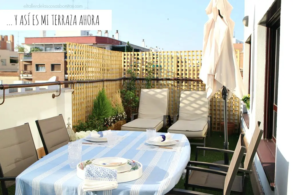 terraza después