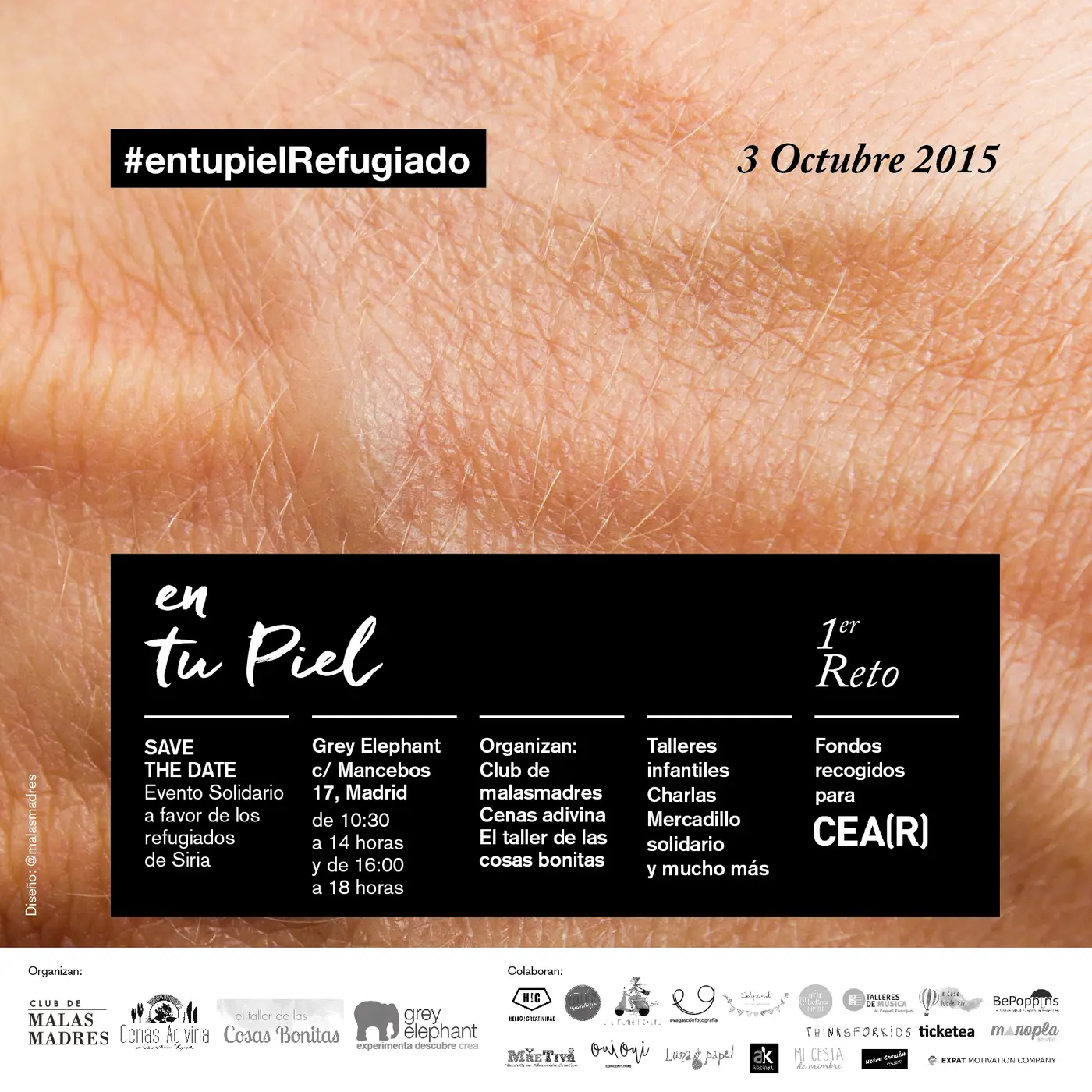Evento solidario #EnTuPielRefugiados