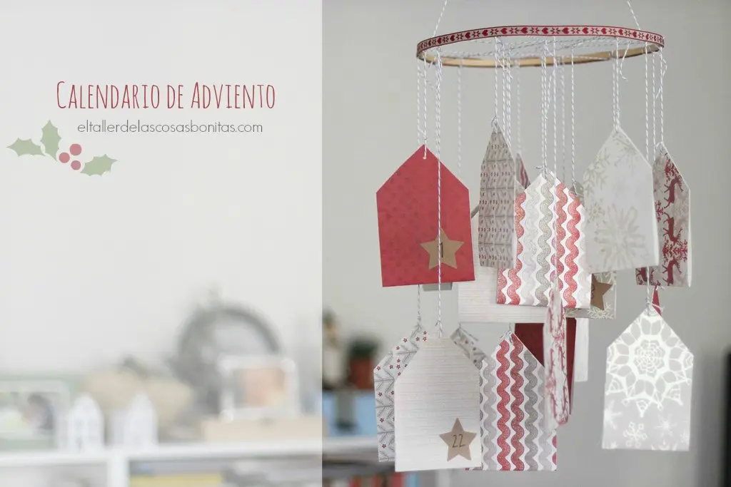 DIY Calendario de adviento fácil y bonito