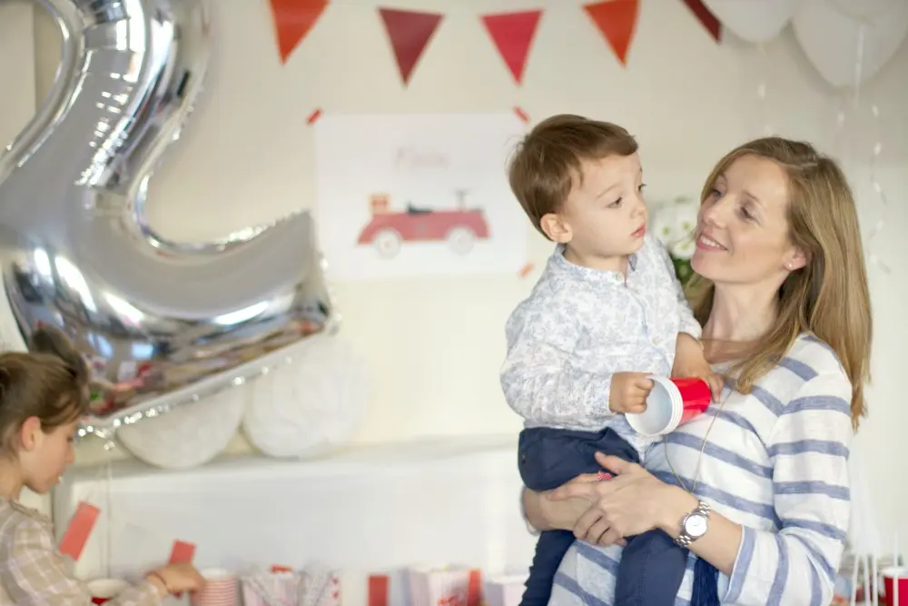 cumpleaños temático niño bebé dos años 8