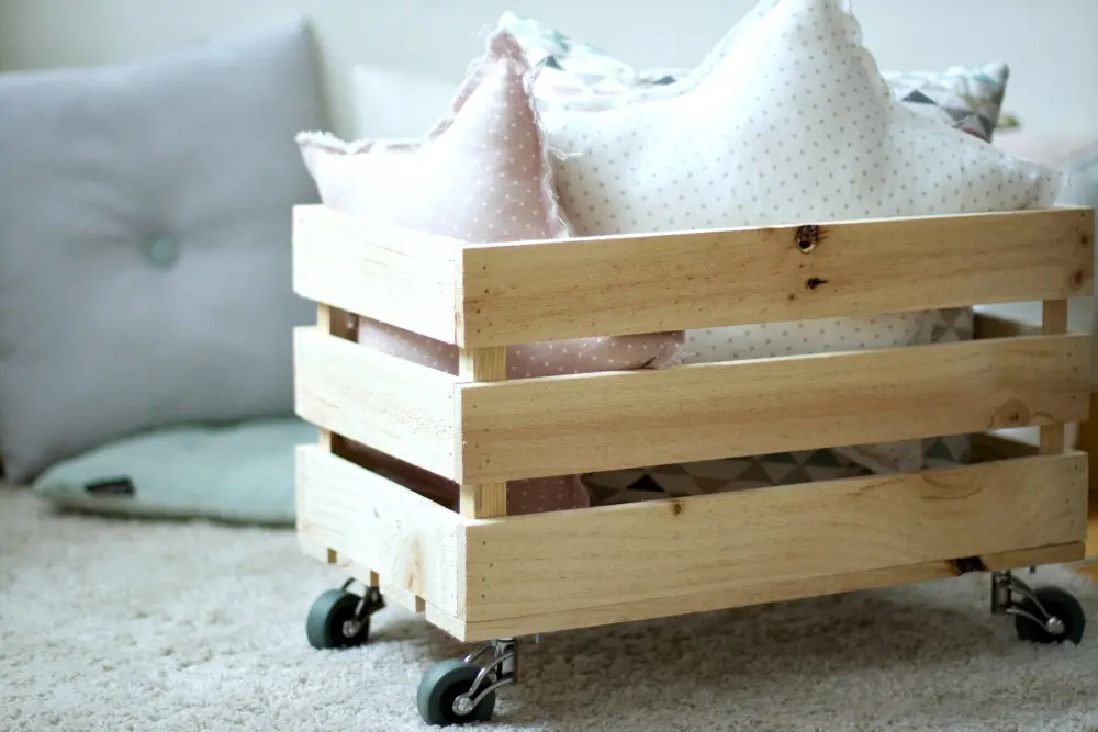 DIY CAJA DE MADERA DE ALMACENAJE PARA JUGUETES 2